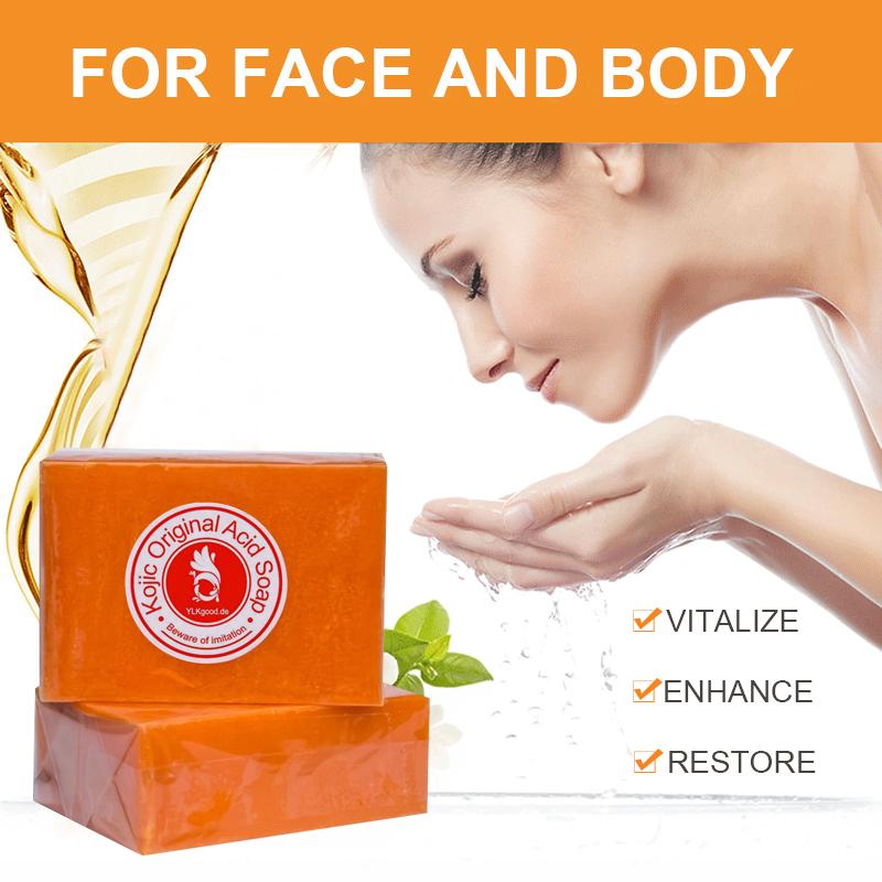 Savon à l'acide kojique | Savon à l'acide kojique | Savon éclaircissant YLKgood original à l'acide kojique (200 g)
