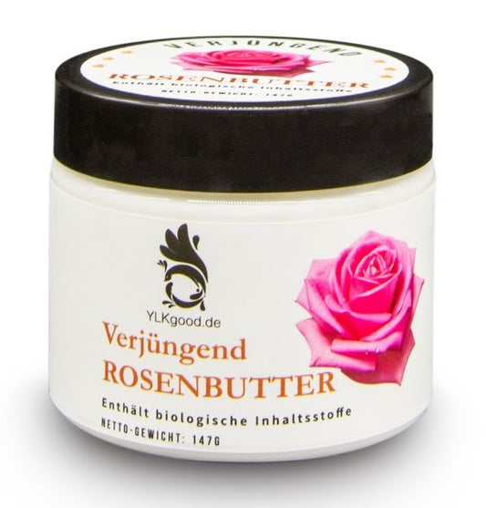 Beurre de karité naturel à l'huile de rose - 147 gr