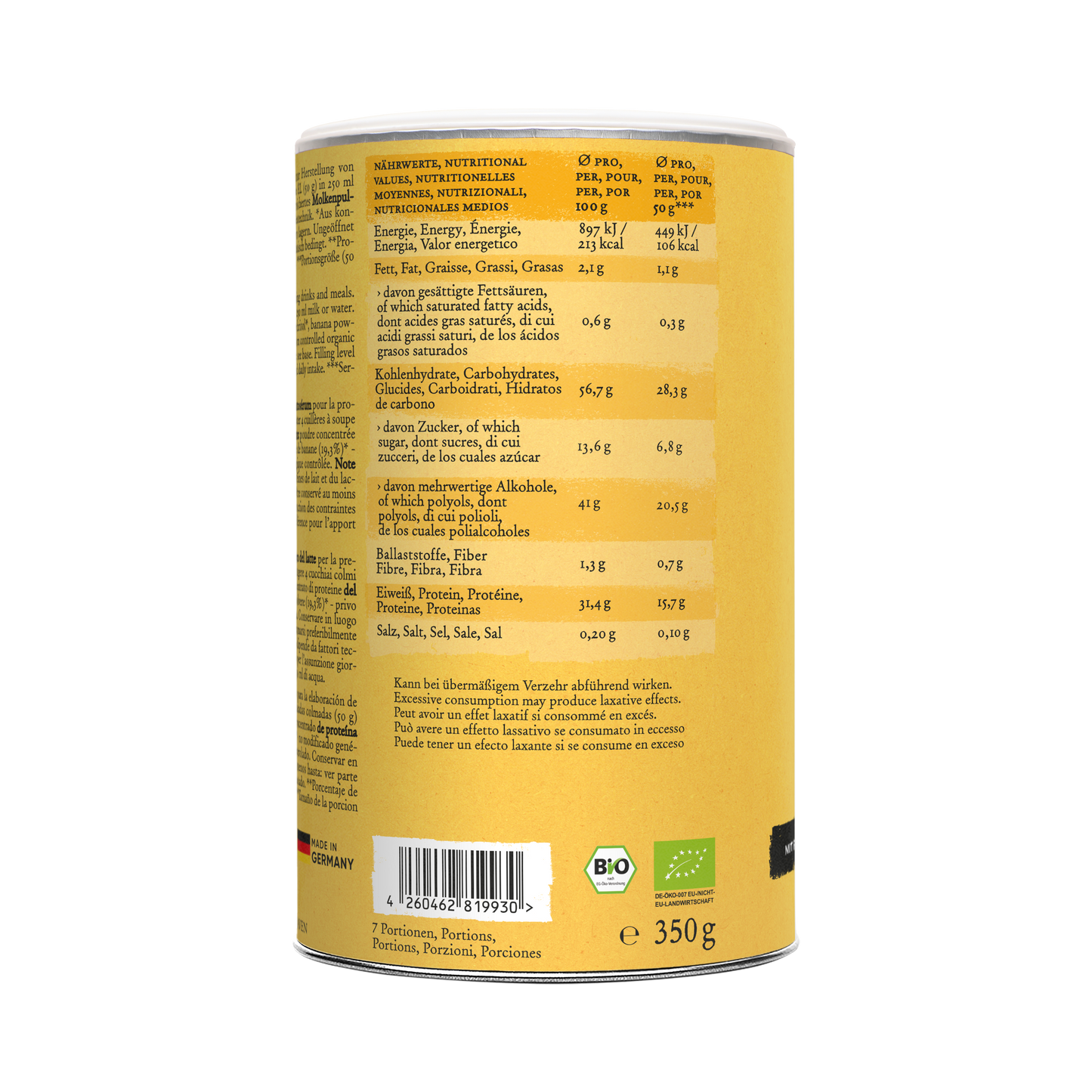 Whey Protein - NO ADDED SUGAR - Banana